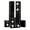 Black Ash, variant on Fluance Reference Surround Sound Home Theater 7.0 Channel Speaker System including 3-Way Floorstanding Towers, Center Channel, Surrounds and Rear Surrounds - Natural Walnut (X870WR)