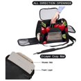 thumbnail image 2 of Cherry Fabric 900D Oxford Cloth Dog Carrier Bag with Sherpa Base & Nylon Webbing, 17x10x11.8 Inches, Pet Travel Crate for Small Dogs - Durable & Comfortable, 2 of 7