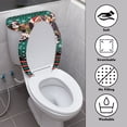 thumbnail image 4 of HELLHERO Christmas Puppy Snowflake Toilet Protector Cover with Stretch 2 Pcs Set Toilet Lid Cover and Toilet Tank Lid Cover 17"x21" for Elastic Edge, 4 of 8