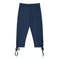 thumbnail image 4 of Shachafan Girls Stretchy Capri Leggings For Summer Comfortable Solid Color Casual Yoga Beach Workout Play Pants Star Leggings Kids, 4 of 4