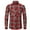 Green, variant on IROINNID Long Sleeve Shirts for Men Casual New Plaid Shirt Youth Shirts Coat Turndown Collar Blouse & Shirt,Wine
