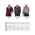 thumbnail image 4 of Camisa de manga larga para mujer con blusa informal con estampado de botones y correa Irfora Cárdigan de mujer, 4 of 7