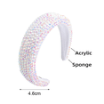 thumbnail image 2 of Women's Sparkling Crystal Padded Rhinestone Wide Bejeweled Hair Headband Party Hairband Hair Accessories, 2 of 5