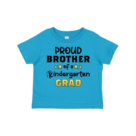 

Inktastic Proud Brother of a Kindergarten Grad Gift Toddler Boy Girl T-Shirt
