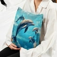 thumbnail image 6 of Dolphin Covers Set of 2, Unique Patterns, 16x16 18x18 20x20 Inches for Various Occasions, Decorative Cushion Inserts for Couch and Bed, 6 of 6