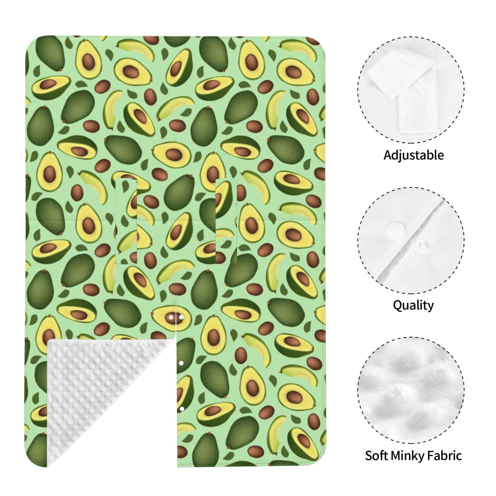 Naloa Avocado With Seeds Baby Car Seat Cover, Breathable Baby Carrier Cover, Multiuse Baby Carrier Cover & Nursing Breastfeeding Cover