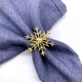 thumbnail image 7 of Christmas Napkin Rings Set of 6, Gold/Silver Xmas Tree Snowflake Elk Napkin Holder Rings for Christmas Wedding Holiday Dinner Table Decoration, 7 of 7
