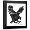 thumbnail image 1 of Longfellow Designs 15x17 Black Modern Framed Museum Art Print Titled - Eagle Black and White, 1 of 5