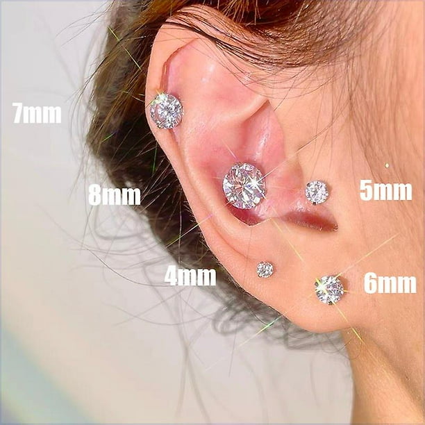 Magnetic earrings diamond best sale