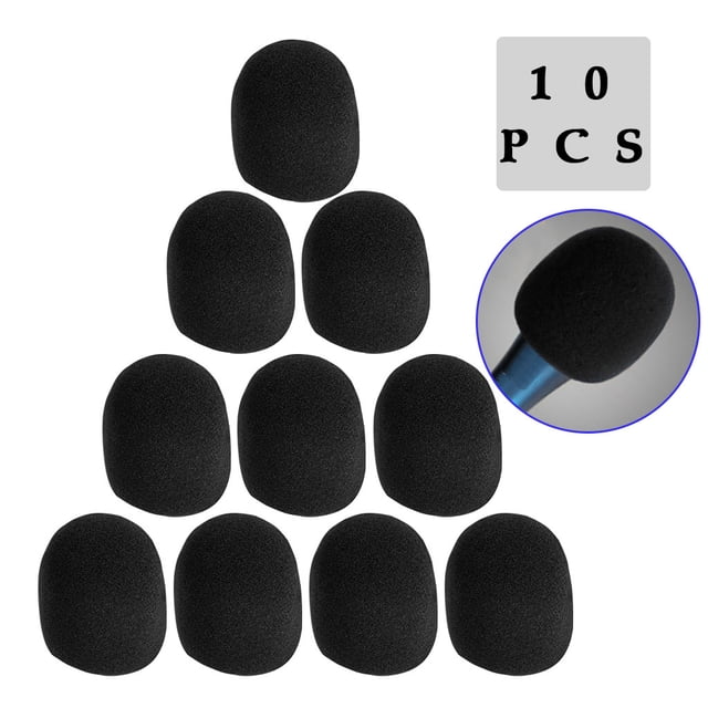 10PCS Microphone Windbreak Foam Microphone Cover Hand Washable Wind Cover for Outdoor Dog Proof Couch Cover Flower Shield Couch Cover Medium Couch Cover Sofa Covering Stretchy Couch Cover Cover for