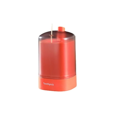 

Toothpicks Holder Container Easy to Use Effort Saving Organizer No Battery And No Charging Orange