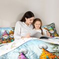 thumbnail image 5 of Feelyou Magic Santa Slaus Queen Comforter Set for Teens, Kawaii Christmas Gifts Bedding Sets, Pine Tree Reversible Bedding Comforter Set, Breathable Home Decor, 3-Piece, 5 of 8