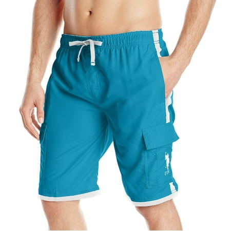 U.S. Polo Assn. NEW Blue Mens Size Large L Drawstring Board Shorts