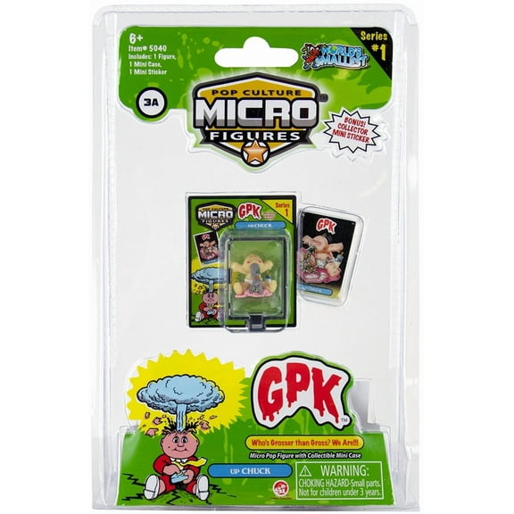 World's Smallest Micro Figures (GPK) Garbage Pail Gag Toys for Kids (up Chuck)