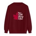 thumbnail image 5 of Durtebeua Long Sleeve Sweatshirt Tops Pullovers Women Graphic Crewneck Sweatshirt, 5 of 5