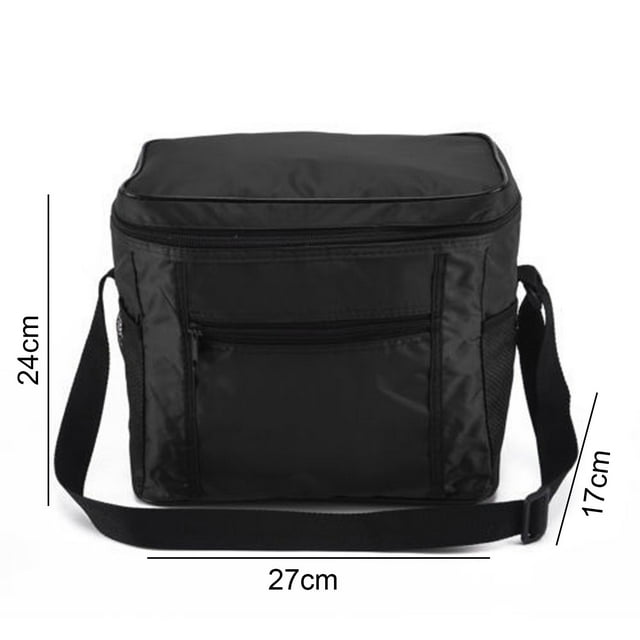 Penkiiy Sac à Lunch Isolé, Sac à Lunch Pliable Réutilisable Haute Capacité, Sac à Lunch Étanche avec Design Multi-Poches, Sac à Lunch pour Adultes for Femmes, Hommes, Travail, Bureau, Voyage