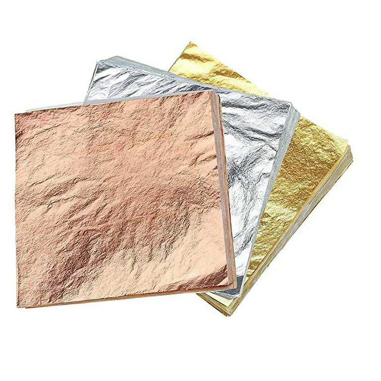 Golden Foil Paper Imitation Gold Silver Leaf Foil Paper For - Temu