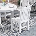 thumbnail image 2 of WestinTrends Malibu 5 Piece Outdoor Patio Dining Set Outdoor Round Table and Chair Set, White, 2 of 6