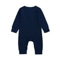 thumbnail image 6 of Newborn Baby Solid Color Jumpsuit Spring and Autumn Long-Sleeved Clothes Set Girls Boys Cotton Jumpsuit 0-24M, 6 of 8
