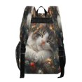 thumbnail image 3 of ALAZA Clear Backpack Dream Cat Christmas PVC Transparent BookBag, 3 of 7