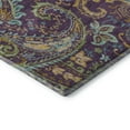 thumbnail image 4 of Addison Rugs Mayfield Washable Transitional Paisley Purple Rectangle Rug, 3' x 5', 4 of 5
