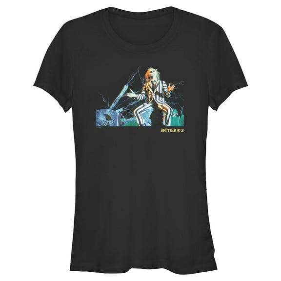Junior's Beetlejuice Graveyard Scene Graphic T-Shirt