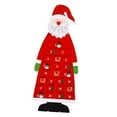 thumbnail image 3 of Calendario de Adviento de Papá Noel Macarena 24 días tela de fieltro decoración dormitorio rojo, 3 of 8