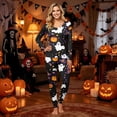 thumbnail image 2 of Halloween Family Matching Pajamas Sets, Halloween Family Leisure Loungewear, Pumpkin Ghost Holiday PJS Sleepwear, Seasonal Halloween Party Family for Home Relaxing Casual Daily Wear Indoor, 2 of 7