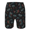 thumbnail image 3 of Logiee Hawaiian Style Print Mens Swim Trunks Quick Dry Board Shorts,Breathable Hawaii Beach Shorts Swimwear Bathing Suits-Small, 3 of 6