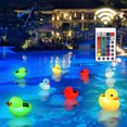 thumbnail image 5 of 100Fens Pool supplies Floating Solar Ducks For Pool - Floating Solar Ducks Pool - Remote Control Luminous Ducks Solar Powered Watertight Floating Solar Summer Pool Essentials, 5 of 9