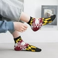 thumbnail image 6 of Women Men Athletic Socks Flag Of Maryland Cushioned Quarter Ankle Socks, 6 of 7