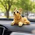 thumbnail image 3 of Car Shaking Dog Ornament, Car Accessories Simulation Shaking Dog with Nodding Head and Suction Cup Base, for Dashboard Vehicle Decoration and Fun Driving Companion, C, 3 of 5