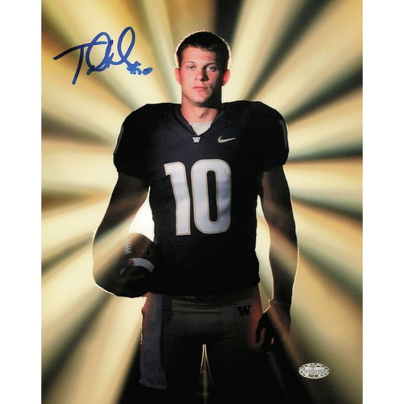 Jake Locker Autographed 8x10 Photo University of Washington Huskies MCS Holo #63162
