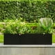 thumbnail image 2 of Macetero metálico para plantas de exterior, macetero cuadrado de acero con montaje a presión, diseño de base abierta., 2 of 8