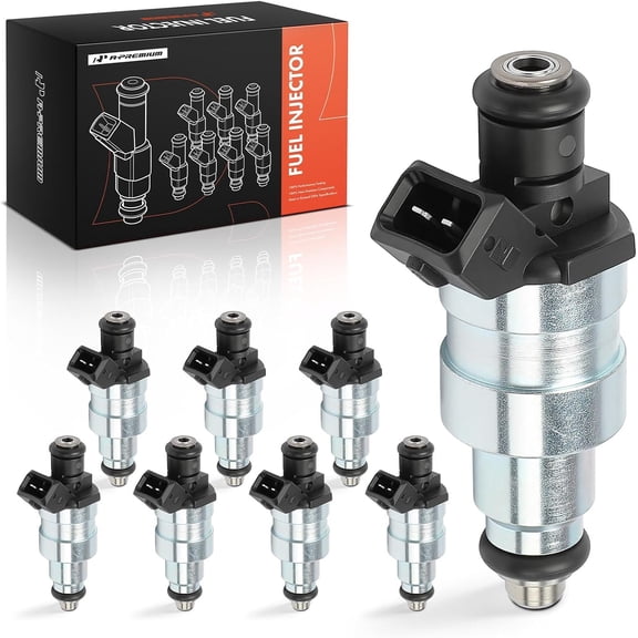A-Premium Fuel Injectors Set of 8 Compatible with Chevrolet Camaro 1987-1988, Corvette 1985-1988 & Pontiac Firebird 1987-1988, 5.7L