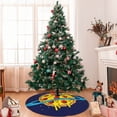 thumbnail image 7 of Sikiie PLANETA EN FORMA DE PIZZA 30-48 inches {designName} Print Christmas Tree Skirt Snowman Xmas Tree Skirt with Edge Christmas Decorations for Holiday Party-36", 7 of 7