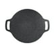 thumbnail image 4 of Xihbxyly Parrilla Multiusos de Hierro Fundido - Plancha Redonda de 38 Cm para Estufa, Fogata y Cocina Al Aire Libre - Superficie Antiadherente con Patas Desmontables y Asas de Madera - Incluye Cepill, 4 of 7
