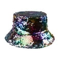 thumbnail image 2 of Holzkary Bucket Hat for Women Men Cotton Summer Sun Beach Fishing Cap Colorful Sequined Bucket Hat Shiny All Fashion Cowboy Bucket Hat Bucket Hat Hot Pink One Size, 2 of 8