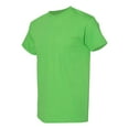 thumbnail image 2 of Men Heavy Cotton Multi Colors T-Shirt Color Electric Green 3X-Large Size, 2 of 5
