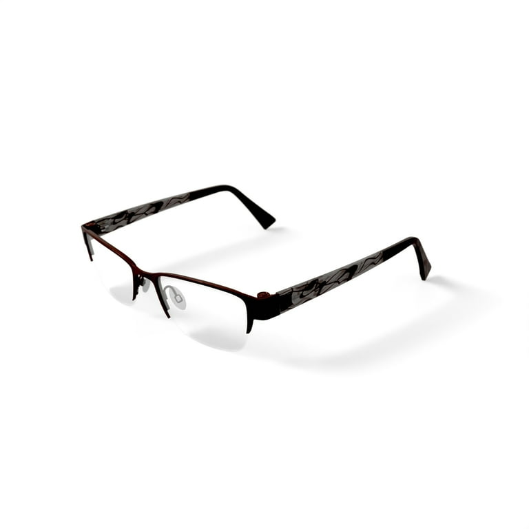 EasyClip Women's EC326 Square Prescription Eyeglasses with Case