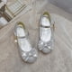 thumbnail image 2 of Zapatos de princesa para niñas, zapatos de cuero con cristales para niñas pequeñas, zapatos de primavera y otoño para niños, zapatos de tacón alto, zapatos para bebés y niños, 2 of 6