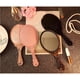 thumbnail image 5 of EeaseMX Espejo de maquillaje portátil con mango de encaje y diseño retro creativo (bronce), 5 of 7