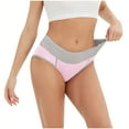 thumbnail image 6 of Wdfiry Period Briefs Underwear for Women Heavy Flow High Waisted Postpartum Underwear Menstrual Leakproof 4 Pack Period Panties, 6 of 9