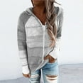 thumbnail image 2 of 2025 Cardigan pour Femmes Femme Décontracté Patchwork Surdimensionné Cardigan pour Femmes Manches Longues Chandail à Capuche Cardigan Surdimensionné pour Femmes, 2 of 7