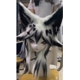 thumbnail image 2 of Cabeza peluda personalizada Kigurumi Head Cosplay Kemono Fursuit Auriculares hechos a mano Bestia Fursuit personalizado Cabeza Kemono, 2 of 5