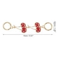 thumbnail image 2 of Unique Bargains 1 Pc Durable Cherry Bag Extender Chain Light Gold Tone Red Zinc Alloy, 2 of 5