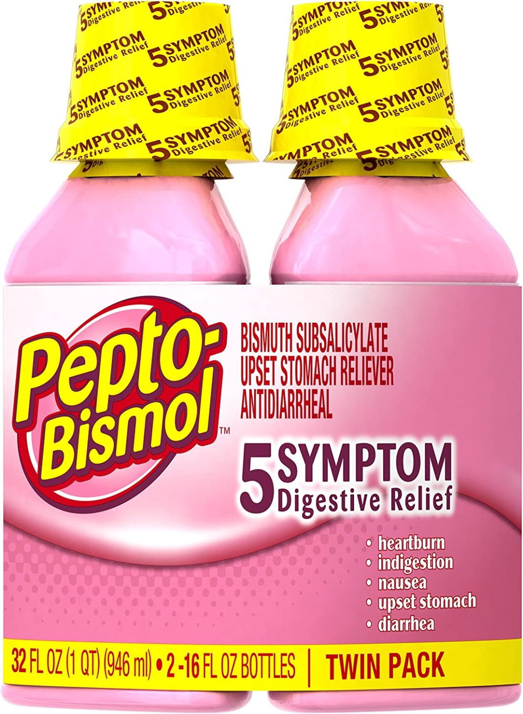 PeptoBismol Regular Strength Liquid Total 32 oz (16 oz X 2