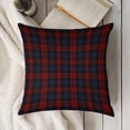 thumbnail image 5 of Tartan Linen Throw Pillow Covers 18"x18" Decorative Cushion Cases with Hidden Zipper for Sofa, Couch, Bed, Living Room–No Insert Made in USA, 5 of 7