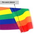 thumbnail image 4 of Banderas de jardín arcoíris del orgullo gay LGBTQ - Bandera pequeña LGBTQ de 31,7 x 45,7 cm, de doble cara, para lesbianas, gays y transgénero, 4 of 6