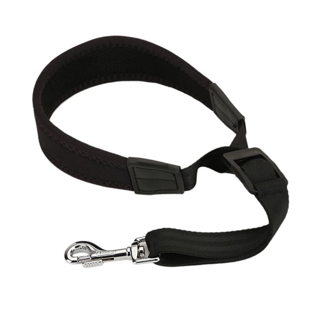 Correa para el cuello de saxofón shamjiam elástica de silicona con cierre extensible Negro